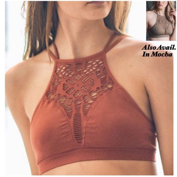 rust colored bralette